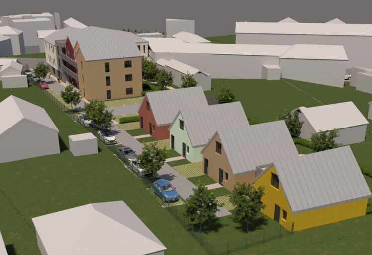 Perspective Haute 2 Projet Clémenceau - Yvetot